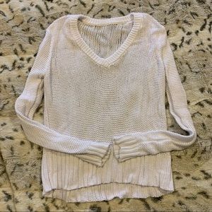 NWOT Nation Ltd white reversible sweater XS